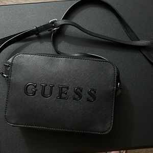 Guess black crossbody purse